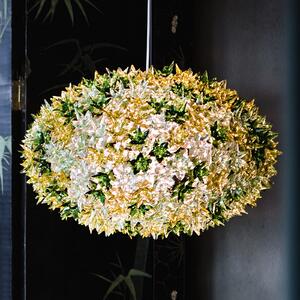 Kartell Bloom S1 lampă suspendată LED G9, mentă, Verde, Camera de zi / sufragerie, Plastic, Design