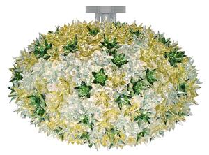 Kartell Plafonieră Bloom C1 LED G9, mentă, Verde, Camera de zi / sufragerie, Plastic, Design