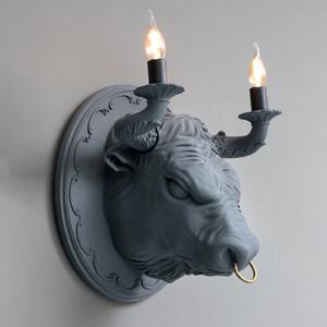 Karman Corrado aplică de perete gri, reglabil, Gri, Camera de zi / sufragerie, Ceramică, Design