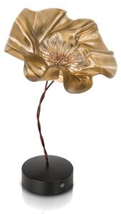Lampă de masă Slamp, LaFleur, reglabil, Auriu / Alamă, Camera de zi, Plastic, Design