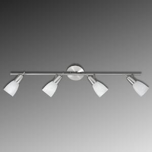 JUST LIGHT. GmbH Plafonieră LED Julia cu sticlă marmorată, Metalic, Camera de zi / sufragerie, Metal, Modern