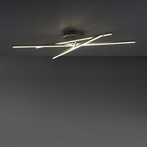 JUST LIGHT. GmbH Plafonieră LED Alina cu RGB-Ambilight, dimabilă, reglabil, Metalic, Camera de zi / sufragerie, Metal, Modern