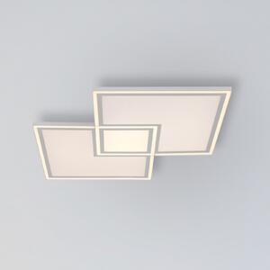 JUST LIGHT. GmbH Plafonieră cu LED Margine CCT, 67,5 x cm, reglabil, Alb, Camera de zi / sufragerie, Metal, Modern
