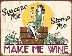 Placă metalică MOORE - make me wine