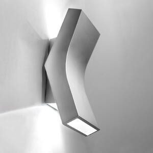 LEDS-C4 Bend aplică perete LED 05-4394 up/down alu, Metalic, Camera de zi / sufragerie, Metal, Modern