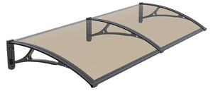 Copertina PLEXIGAS PRO 150x120 cm, Policarbonat Acrylic 2.5 mm, Suporturi din Aluminiu, Negru/Bronz