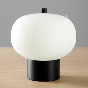 LEDS-C4 iLargi lampă masă LED Ø24cm, frasin închis, reglabil, Alb, Camera de zi / sufragerie, Sticlă, Modern