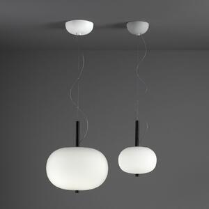 LEDS-C4 Ilargi lampă susp. LED fază întunec. Ø32cm, reglabil, Alb, Camera de zi / sufragerie, Sticlă, Modern