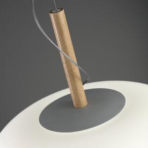 LEDS-C4 Ilargi lampă susp LED fază luminoasă Ø32cm, reglabil, Alb, Camera de zi / sufragerie, Sticlă, Modern