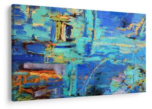 Tablou - pictură abstractă în ulei (90x60 cm)
