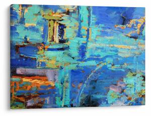 Tablou - pictură abstractă în ulei (70x50 cm)