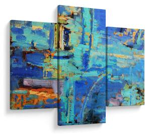 Tablou - pictură abstractă în ulei (90x60 cm)