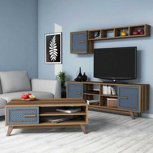 Set mobilier living Aysha (nuc + albastru). 1089282