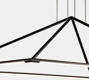 LEDS-C4 Tubs lampă susp. LED mat-negru 90x60 cm, Negru, Camera de zi / sufragerie, Metal, Modern