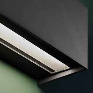 LEDS-C4 Afrodita Infinite aplică exterior antracit, reglabil, Negru, Metal, Modern, Perete unghiular