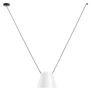 LEDS-C4 Attic lampă suspendată 24cm alb, reglabil, Alb, Camera de zi / sufragerie, Metal, Modern