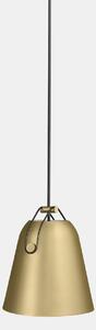 LEDS-C4 Lampă suspendată Napa, Ø 18 cm, auriu, reglabil, Auriu / Alamă, Camera de zi / sufragerie, Metal