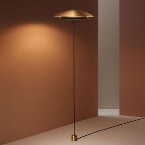 LEDS-C4 Noway Double lampă podea LED, auriu/negru, Auriu / Alamă, Camera de zi / sufragerie, Metal, Modern