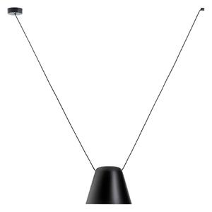 LEDS-C4 Attic lampă suspendată 24cm negru, reglabil, Negru, Camera de zi / sufragerie, Metal, Modern
