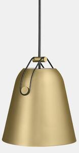 LEDS-C4 Lampă suspendată Napa, Ø 28 cm, auriu, reglabil, Auriu / Alamă, Camera de zi / sufragerie, Metal