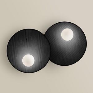 LEDS-C4 Trip aplică de perete 2 becuri negru, reglabil, Negru, Camera de zi / sufragerie, Metal, Modern