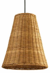 LEDS-C4 Caribe lampă suspendată ratan, Ø 260 cm, reglabil, Maro / Rugină, Camera de zi / sufragerie, Lemn, Casă de țară / Rustic