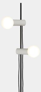 LEDS-C4 Nude Double lampă de podea E27 gri/negru, Negru, Camera de zi / sufragerie, Metal, Design