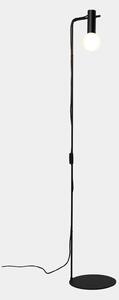 LEDS-C4 Nude Single Curved lampă de podea negru, Negru, Camera de zi / sufragerie, Metal, Design