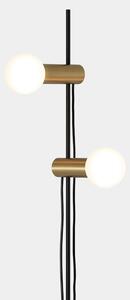 LEDS-C4 Nude Double lampă podea E27 auriu/negru, Negru, Camera de zi / sufragerie, Metal, Design