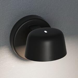 Glamox Aplică perete LED Motus Wall, dim to warm, negru, reglabil, Negru, Camera de zi / sufragerie, Metal, Modern