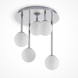 Plafoniere Lindby, Chrissy, reglabil, Metalic, Camera de zi, Metal, Modern