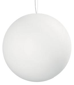 Linea Light Lampă suspendată Oh, alb, 28 cm, Alb, Camera de zi / sufragerie, Plastic, Modern, glob