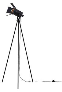 Lampadar Lindby, Devon, Negru, Camera de zi, Metal, Modern
