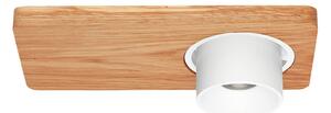 Linea Light Plafonieră LED Beebo S, stejar deschis la culoare, reglabil, Lemn, Hol, Lemn, Casă de țară / Rustic