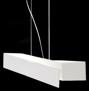 Linea Light Lampă suspendată Zig Zag, alb, reglabil, Alb, Camera de zi / sufragerie, Metal, Design, Suspensie cu flacără unică