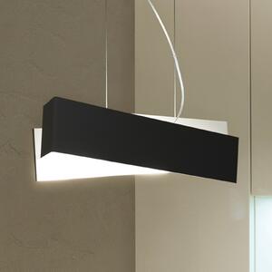 Linea Light Lampa suspendată Zig Zag alb-negru, reglabil, Negru, Camera de zi / sufragerie, Metal, Design, Suspensie cu flacără unică