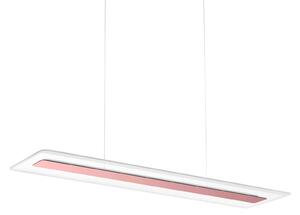 Linea Light Lampă susp. LED Antille, sticlă, unghiulară, cupru, reglabil, Cupru, Camera de zi / sufragerie, Sticlă, Modern