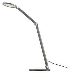 Lampă de masă Lucande, Mion, reglabil, Gri, Studiu / Birou, Metal, Modern