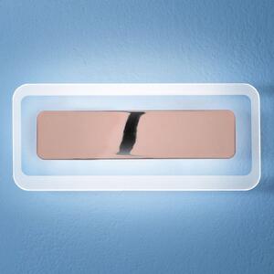 Linea Light Aplică de perete LED Antille cupru 31,4 cm, Cupru, Camera de zi / sufragerie, Sticlă, Modern
