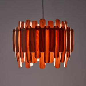 LZF LAMPS Maruja lampă suspendată lemn, cireș, reglabil, Lemn, Camera de zi / sufragerie, Lemn, Design