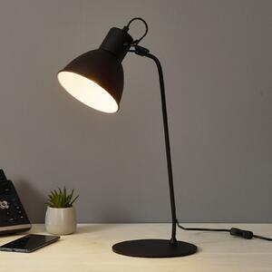 Lucide Lampă decorativă de masă Shadi în negru, Negru, Studiu / Birou, Metal, Modern