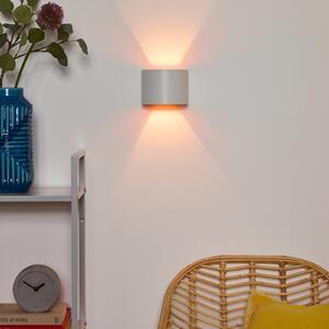 Lucide Xio LED de perete, lățime 13 cm, alb, reglabil, Alb, Camera de zi / sufragerie, Metal, Modern