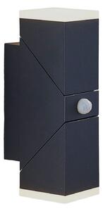 Lampă de Exterior Lindby, Sally, Negru, Balcon, Aluminiu, Modern