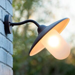 Lucide Aruba aplică exterior, Ø 30 cm, brun-ruginiu, reglabil, Maro / Rugină, Metal, Casă de țară / Rustic