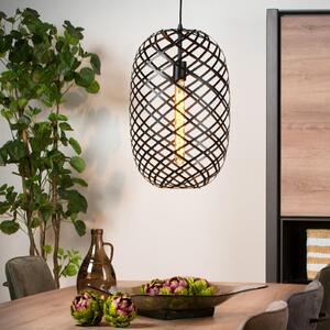 Lucide Lampă suspendată Wolfram Ø 32 cm, negru, reglabil, Negru, Camera de zi / sufragerie, Metal, Modern