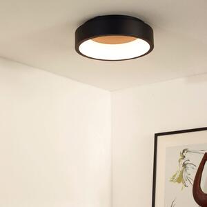 Lucide Plafonieră cu LED Talowe negru Ø 30 cm, reglabil, Negru, Camera de zi / sufragerie, Metal, Modern