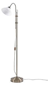 Lampadar Lindby, Otis, Bronz / Alamă Veche, Camera de zi, Metal, Antichitate