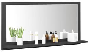 Oglindă de baie, gri, 80 x 10,5 x 37 cm, PAL