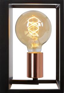 Lucide Aplică Arthur cu ramă metalică, negru, reglabil, Negru, Camera de zi / sufragerie, Metal, Modern