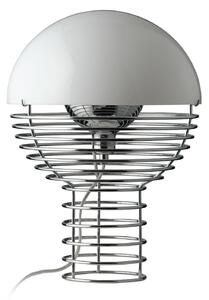 Lampă de masă Verpan, Wire Small, Metalic, Camera de zi, Metal, Design